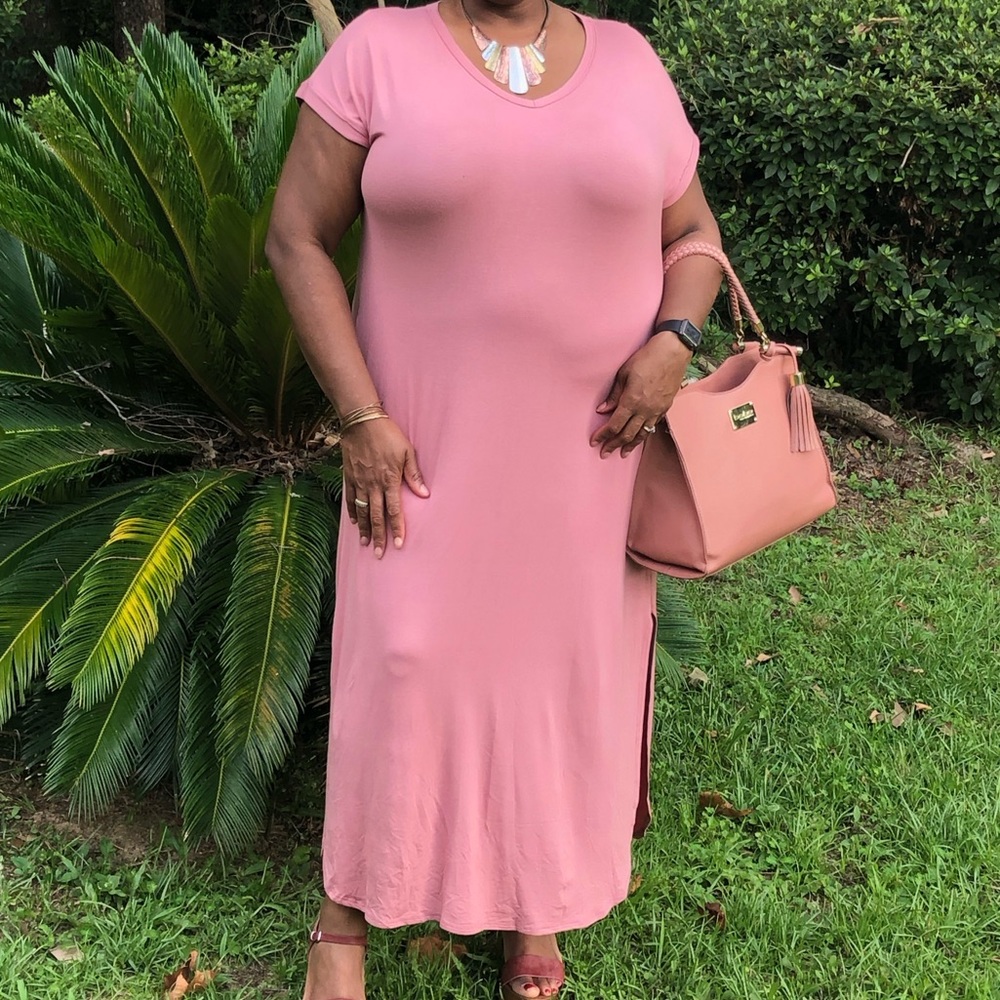 Curvy size oversized maxi